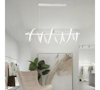 Vetrineinrete® Lampadario led a sospensione 60 watt lampada twist bianco stilizzato luce fredda calda o naturale (Luce Calda 3000k)