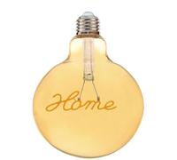 Vetrineinrete® Lampadina ambrata con led a filamento che crea la scritta HOME 4 watt E27 lampada decorativa stile vintage luce calda 2500k