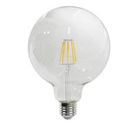 Vetrineinrete® Lampadina led a filamento 8 watt attacco e27 globo g125 sfera a luce calda 2700k risparmio energetico 850 lumen lampada illuminazione A62