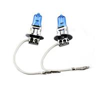 Vetrineinrete® Lampadina per auto h1 h3 h4 h7 55 watt 12 volt luce bianca o calda lampadina alogena di ricambio (h3, Luce bianca) A17