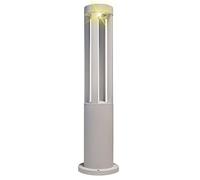 Vetrineinrete® Lampione da giardino grigio lampada da terra per esterno con led cob 12 watt ip65 lampioncino per vialetti per giardino terrazzo (Luce Fredda 6500k) Z60
