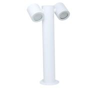 Vetrineinrete® Lampione da giardino moderno bianco con diffusori orientabili lampada per esterno attacco GU10 IP44
