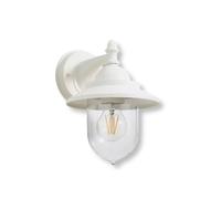 Lanterna a parete stile retrò lampada da muro bianco giardino facciate E27 IP44