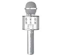 Vetrineinrete® Microfono bluetooth karaoke con cassa speaker integrata altoparlante senza fili funzione REC Tf card usb ricaricabile