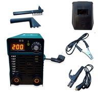 Vetrineinrete® Mini saldatrice inverter elettrica 400 ampere ad elettrodo con display e accessori 2.0-3.2 mm per saldature