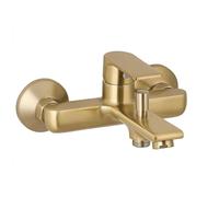 Vetrineinrete® Miscelatore da muro per vasca a parete rubinetto monoleva a muro moderno da bagno oro opsco