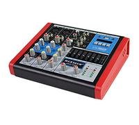 Vetrineinrete® Mixer audio 4 canali con equalizzatore e display led suono Mp3 usb Rca ingresso microfoni XLR alimentazione phantom 48v DJ musica MIX-4CH G39