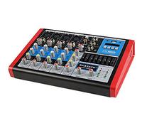 Vetrineinrete® Mixer audio 6 canali con equalizzatore e display led suono Mp3 usb Rca ingresso 4 microfoni a condensatore XLR alimentazione phantom 48v MIX-6CH B29