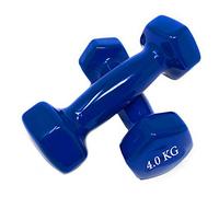 Vetrineinrete® Pesi manubri da 4 kg Sport 2 pz Manubrio Peso Allenamento Fitness Sport Dody duling (Blu) A35