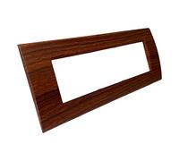 Vetrineinrete® Placchetta per interruttore a 3 4 7 posti color legno cassetta 503 compatibile con living light supporto cover (7 Posti)