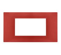 Vetrineinrete® Placchetta per interruttore a 3 4 7 posti corallo cassetta 503 compatibile con vimar plana supporto cover (4 Posti)