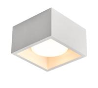 Vetrineinrete® Plafoniera da soffitto in gesso verniciabile con 1 diffusore 1 lampadina led GX53 10 Watt con tecnologia CCT