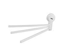 Vetrineinrete® Porta asciugamani da parete con ventosa 3 bracci appendi asciugamano a muro accessorio da bagno