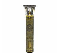 Vetrineinrete® Rasoio da uomo ricaricabile tagliabarba tagliacapelli portatile stile retrò vintage regola barba e capelli