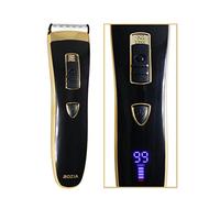 Vetrineinrete® Rasoio elettrico con display tagliacapelli regolabarba ricaricabile cordless con lama regolabile con borsa HQ235G A9