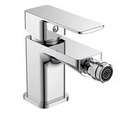 Vetrineinrete® Rubinetto per bagno moderno quadrato miscelatore orientabile lavabo bidet vasca in ottone cromato lucido (Rubinetto Bidet)