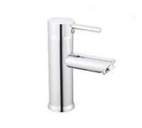 Vetrineinrete® Rubinetto per bagno ultra moderno cromato lucido miscelatore lavabo bidet vasca doccia (Lavabo Canna Bassa)