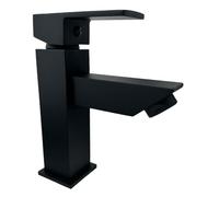 Vetrineinrete® Rubinetto per bagno ultra moderno miscelatore orientabile lavabo bidet vasca nero opaco (Rubinetto Lavabo)