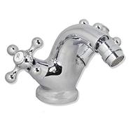Rubinetto bidet miscelatore doppio comando monoforo bagno ottone cromato 52345A