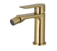 Vetrineinrete® Rubinetto per bidet miscelatore monocomando moderno da bagno in oro opaco