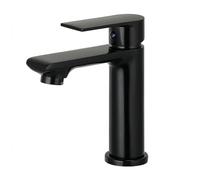 Vetrineinrete® Rubinetto per lavabo miscelatore monocomando moderno da bagno nero