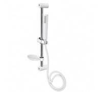 Vetrineinrete® Saliscendi Doccia Bianco e Silver con Doccino e Portasapone
