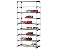 Vetrineinrete® Scarpiera impilabile portascarpe scaffale 4 5 6 7 8 9 ripiani Organizer Scarpe salvaspazio (9 Ripiani)
