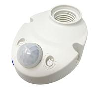 Vetrineinrete® Sensore di movimento 360° Pir infrarossi con attacco E27 rilevatore di presenza per lampadine 60 watt