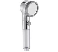 Vetrineinrete® Soffione doccia con 3 modalità di getto con pulsante d’arresto ON/OFF filtro anticalcare testa snodabile