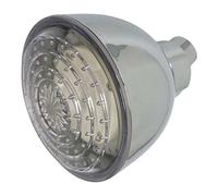 Vetrineinrete® Soffione doccia tondo con led rgb doccetta Ø 8 cm cromoterapia doccia emozionale multicolore