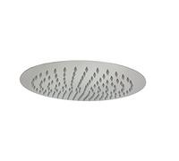 Vetrineinrete® Soffione per doccia da bagno slim tondo 30 cm effetto pioggia cromato attacco universale 1/2"