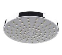 Vetrineinrete® Soffione per doccia da bagno tondo in abs Ø10 cm attacco ½ effetto pioggia