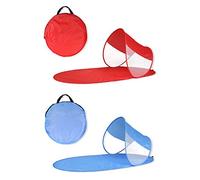 Vetrineinrete® Stuoia da Spiaggia con Parasole richiudibile Montaggio Pop up per Mare Piscina e Campeggio con Borsa per Il Trasporto in Vari Colori A81