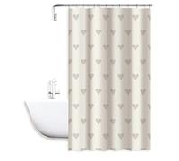 Vetrineinrete® Tenda moderna per doccia vasca da bagno impermeabile pvc 12 ganci decorata con cuori 200x240 cm