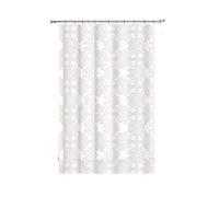 Vetrineinrete® Tenda per doccia vasca da bagno bianca impermeabile pvc 12 ganci decorata con fiori 200x180 e 200x240 cm (200x180 cm) 69511 N36