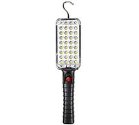 Vetrineinrete® Torcia da lavoro 34 led per auto lampada officina meccanico ricaricabile con gancio e calamita magnete per emergenza riparazioni C45