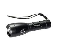 Vetrineinrete® Torcia led ricaricabile tattica ad alta potenza con zoom attacco fucile pila militare per caccia campeggio ciclismo softair pesca 1831 G12