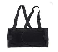 Vetrineinrete® Tutore per schiena con bretelle regolabile fascia elastica con chiusura strappo cintura di sostegno lombare (Taglia L)