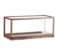 vetrinetta in vetro， vetrina in vetro Scatola antipolvere for figure trasparenti, supporto di protezione for cubo da banco, modelli di auto da collezione, giocattoli, organizer for gioielli, cornice i