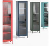 Vetrinetta mobile soggiorno vetrina libreria armadio metallo scintillante
