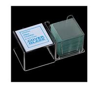 Vetrini for microscopio 10 Scatole 24X24mm Vetrini for vetrino for microscopio Vetrini coprioggetto Diapositive vuote Accessorio for microscopio 0,13-0,17 mm 1000 PZ