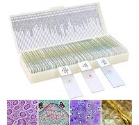 Vetrini microscopio preparati 60, Vetrini per microscopio bambini tessuti piante professionale