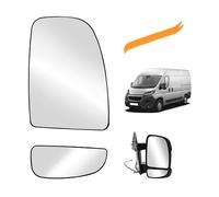 Vetro a Specchio Sostituzione per Ducato Jumper Boxer Movano C 2006-2023, Riscaldabile Vetro Specchietto di Ricambio ABS Specchietto Retrovisore (Destro)