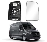 Vetro a Specchio sostituzione per Mercedes Sprinter 2006-2018, Specchio Esterno Regolabile Adatto, Lente di Retromarci (Destra)