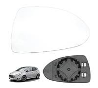Vetro a Specchio sostituzione per Opel Corsa D 07.2006-08.2014 / Corsa E 09.2014-06.2019, Specchio Esterno Regolabile adatto, Lente di Retromarcia Specchio di Vetro (Sinistra)