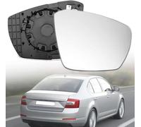 Vetro A Specchio Sostituzione per Skoda Octavia Mk3 5E T-Roc T-Cross Nivus 2013-2017 2018 2019 2020 2021, Specchietto Retrovisore Riscaldabile Con Piastra Di Supporto Auto Accessori,Right