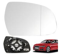 Vetro a Specchio Sostituzione,Specchio Esterno Regolabile Adatto per AUDI A3 2010-2013, A4L 2013-2016, A5 2010-2016, compatible con OEM: 8K0 857 535A / 8K0 857 536A. (Giusto)