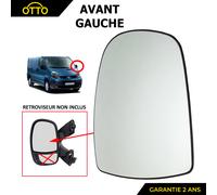 Vetro Specchio Di Anteriore Sinistro Alto + Fondo Per Vivaro 4451618 4408325