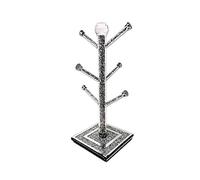 Vetro argento scintillante ornamento Bling Crushed Diamond Gift | CRISTALLIZZATO tazza supporto albero organizzatore accessorio | Display diamante schiacciato | regalo per tutte le occasioni