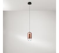 Vetro Borosilicato Contemporaneo Hunter Rame Specchiato D10